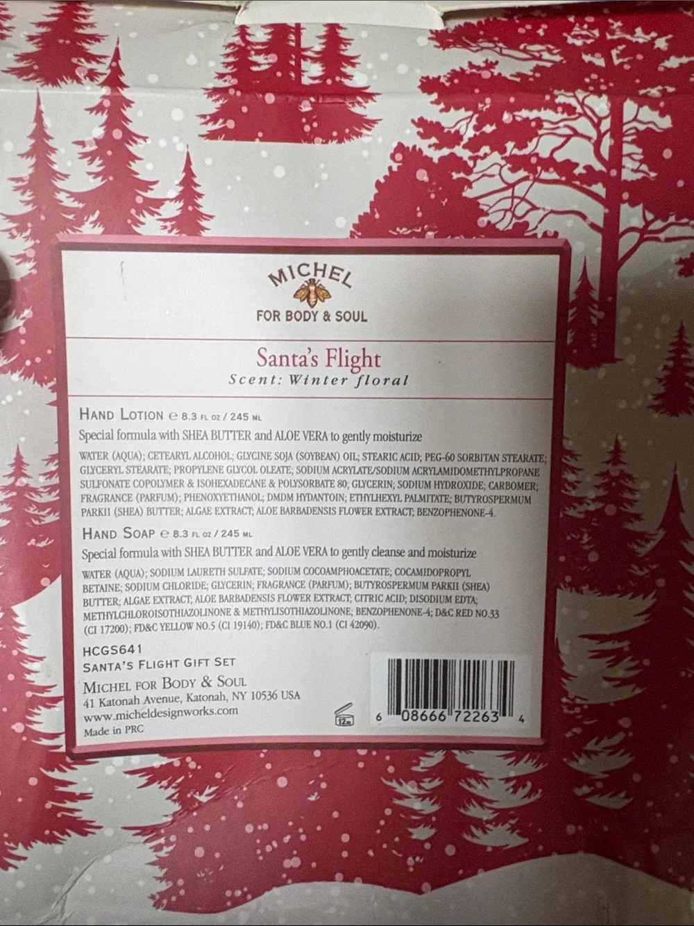 Michel Design Works Santa's Flight Hand & Body Set - Red